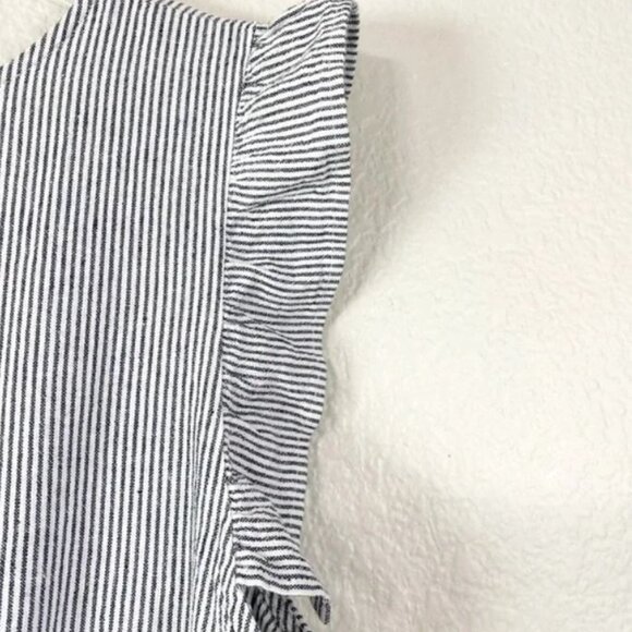 Maison Jules Linen Blend Striped Tiered Dress XL | Coastal, Feminine, Breezy Fit - Picture 4 of 8